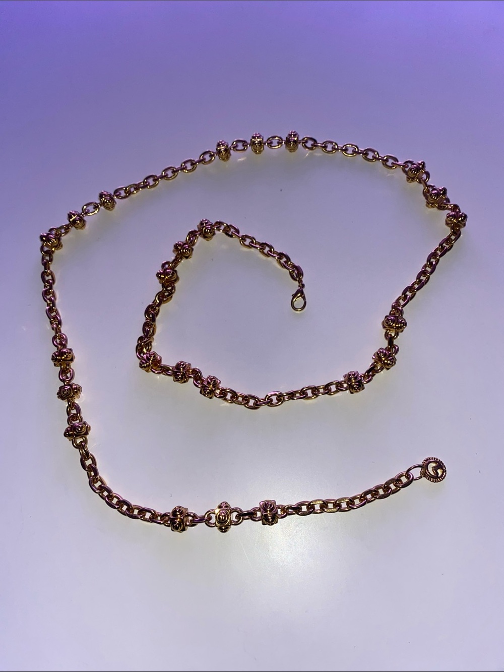 Gold-Tone Medium Weight Linked Chain Belt